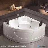 2017 New Corner Standing Alone Akrilo Whirlpool Hydro Masažas Vidinė vonia su sėdyne