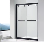 „Satin Black“ įrėminti dušo durys